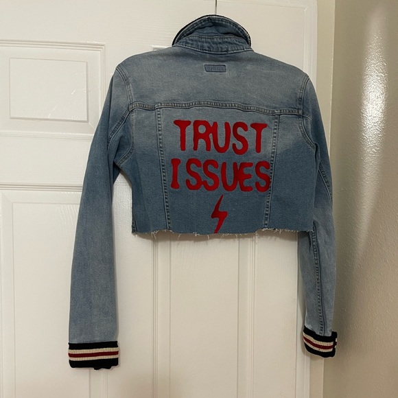Ricchezza Trust Issues Denim Jacket - Picture 8 of 16